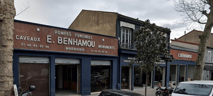 Photographie de Pompes Funèbres Marbrerie Benhamou de Pantin