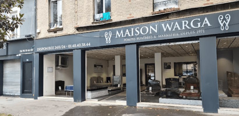 Photographie de Pompes Funèbres Marbrerie Maison Warga de Pantin