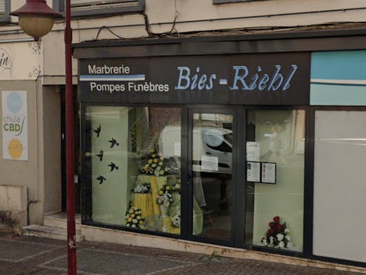 Photographie de la Pompes Funèbres Marbrerie Bies Frères de Creutzwald