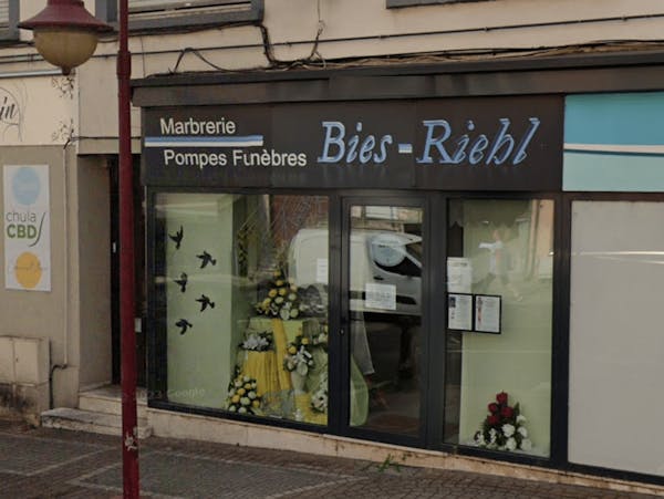 Photographie de la Pompes Funèbres Marbrerie Bies Frères de Creutzwald