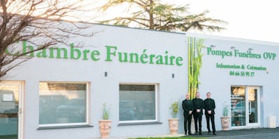 Photo de la devanture de la Chambre funéraire OVP d'Alès