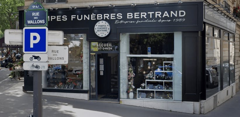 Photographie de la Pompes Funèbres Bertrand de Paris