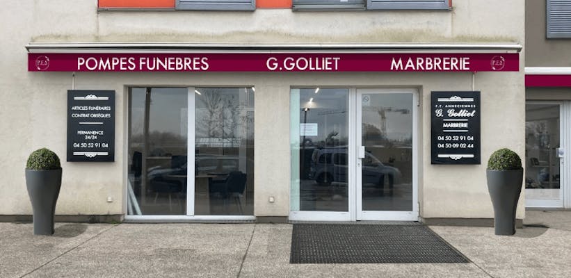 Photographie de la Pompes Funèbres Anneciennes G.GOLLIET de Pringy