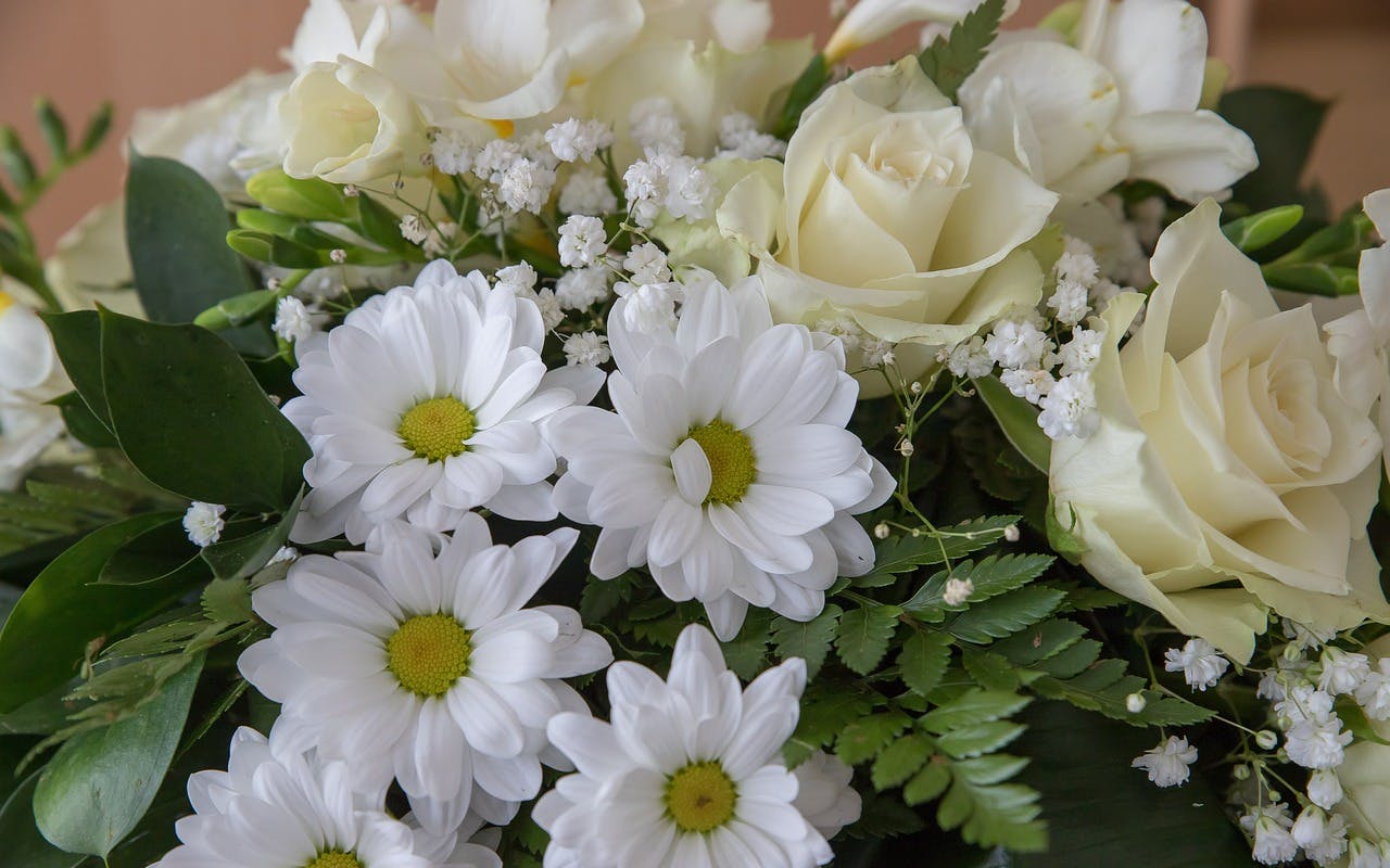 bouquet de fleurs blanches