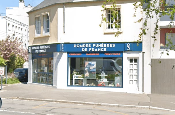 Photographie de la Pompe funèbres de France sur Rennes