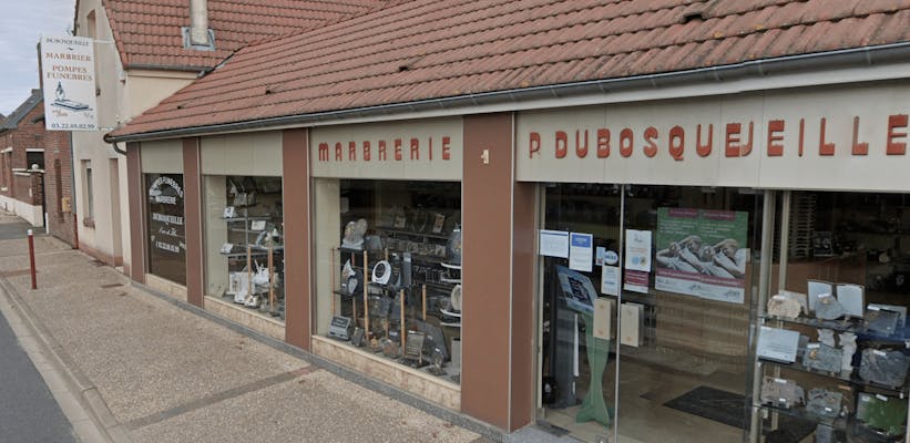 Photographie de la Pompes funèbres Marbrerie Dubosqueille de Rosières-en-Santerre