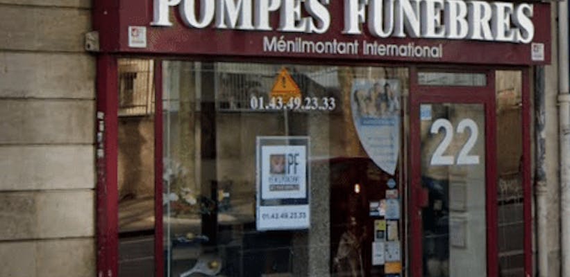 Photographie de la Pompes Funèbres Menilmontant Internationales de Paris