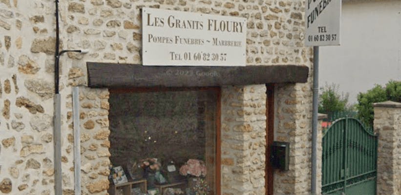Photographie de la Pompes Funèbres Marbrerie Les Granits Floury de Lardy