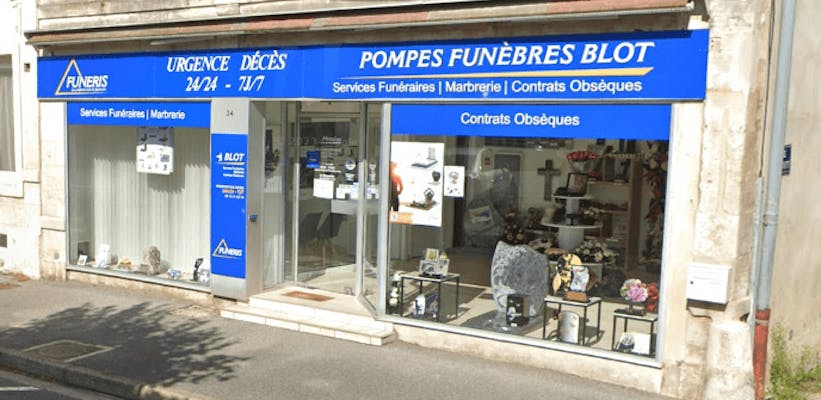 Photographie de la Pompes Funèbres Blot de Revigny-sur-Ornain