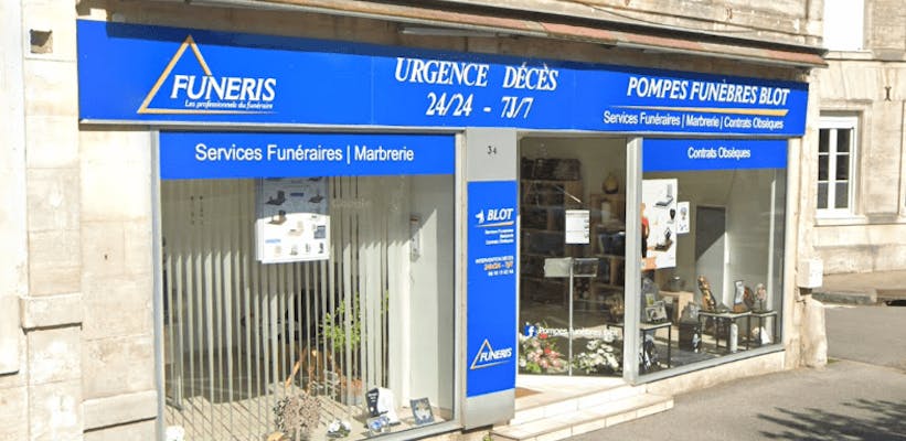 Photographie de la Pompes Funèbres Blot de Revigny-sur-Ornain