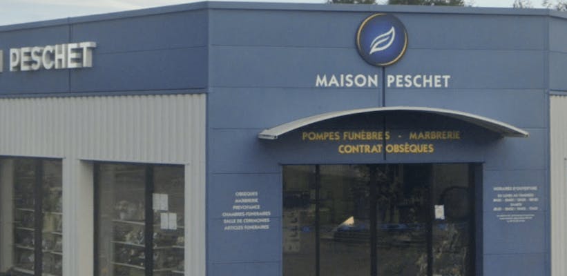 Photographie de la Pompes Funèbres Marbrerie Maison Peschet de Flers