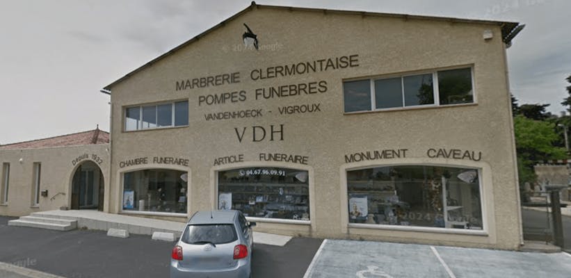 Photographie de la Pompes Funèbres Marbrerie Vandenhoeck de Clermont-l'Hérault