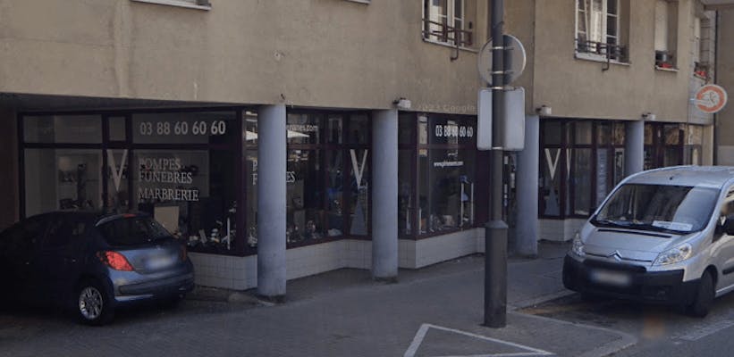 Photographie de la Pompes Funèbres Publiques & Marbrerie – Agence Rhénanes de Schiltigheim