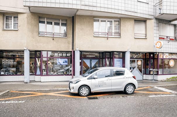 Photographie de la Pompes Funèbres Publiques & Marbrerie – Agence Rhénanes de Schiltigheim
