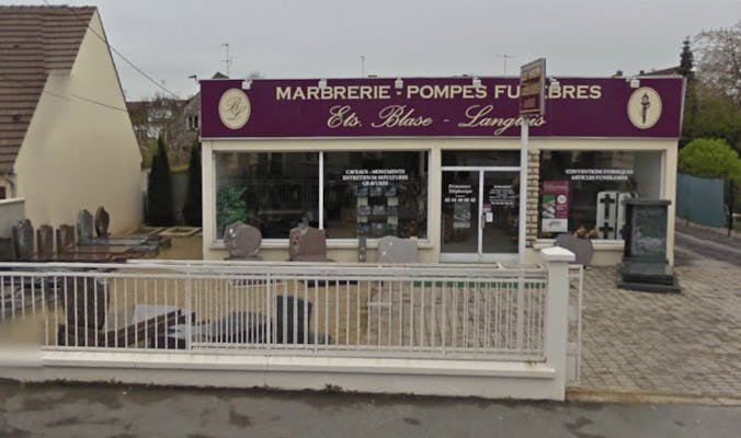 Photographie de la Pompes funèbres Marbrerie Langlois & Blase Langlois de Compiègne