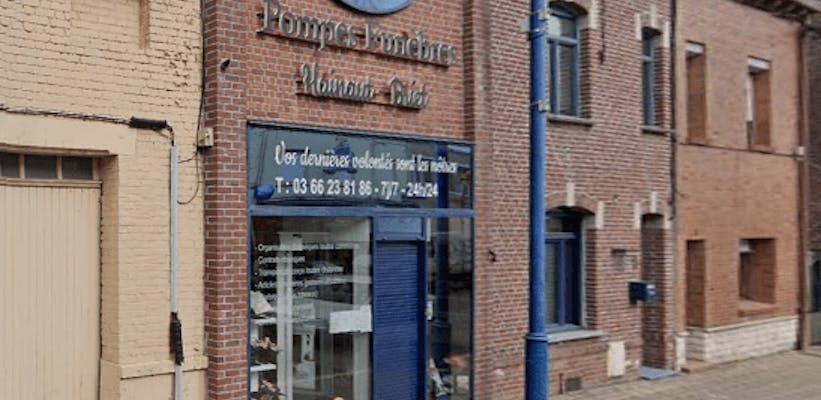 Photographie de la Pompes Funèbres Hainaut-Briet de Wingles