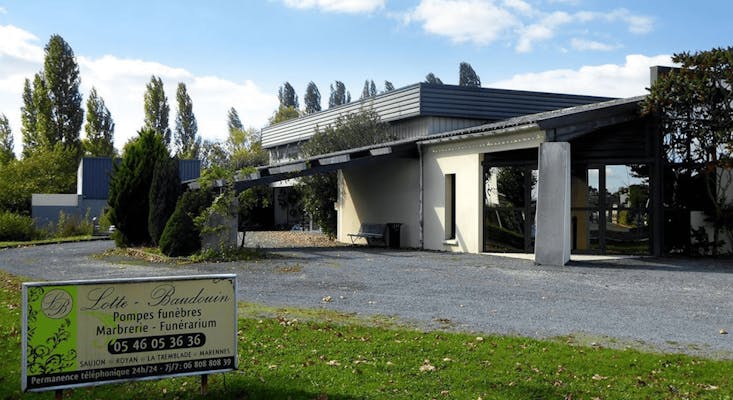 Photographie de la Pompes Funèbres Lotte Baudouin de Saujon