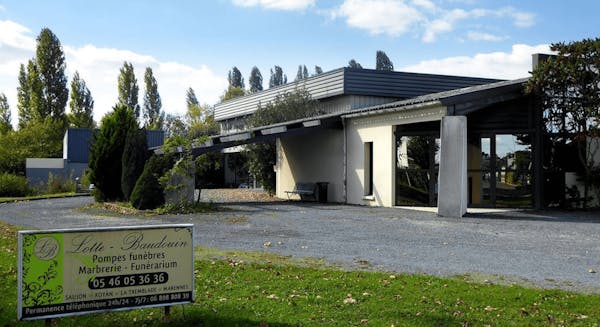 Photographie de la Pompes Funèbres Lotte Baudouin de Saujon