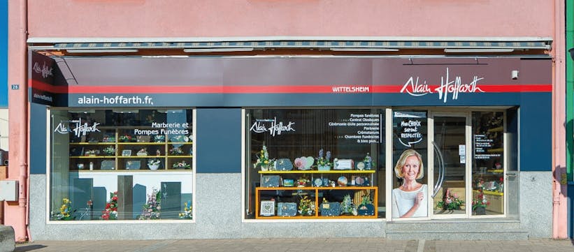 Photographie de la Pompes Funèbres - Marbrerie Alain Hoffarth de Wittelsheim