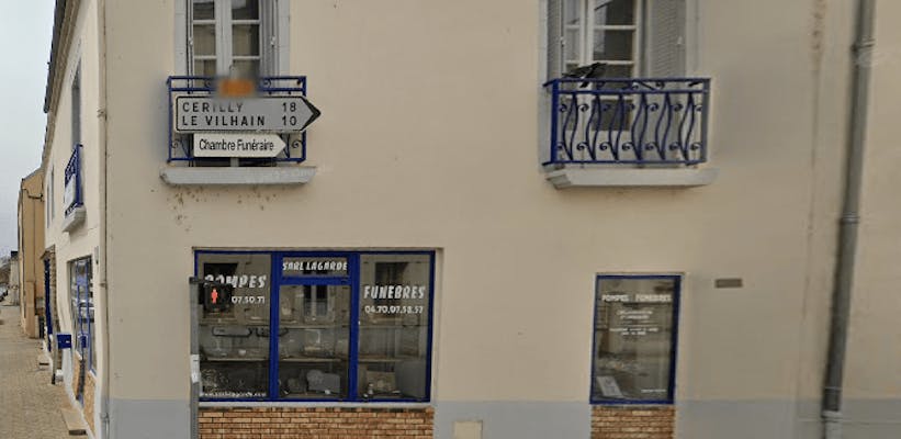Photographie de la Pompes Funèbres Lagarde de Cosne-d'Allier