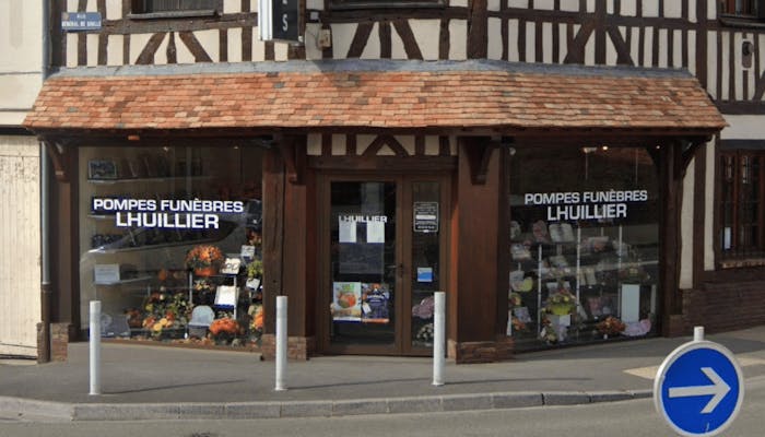Photographie de la Pompes Funèbres Marbrerie l'Huillier sur Le Neubourg