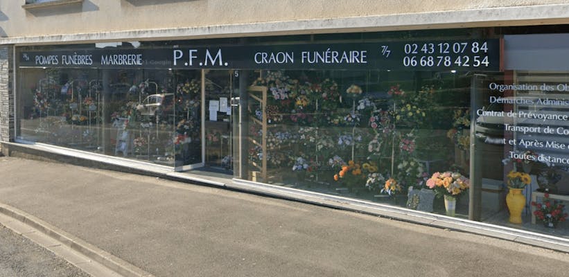 Photographie de la Pompes Funèbres Marbrerie Craon Funéraire de Craon