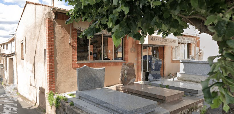 Photographie de la Pompes Funèbres Marbrerie Lavos Escourbiac Aujoulet de Toulouse