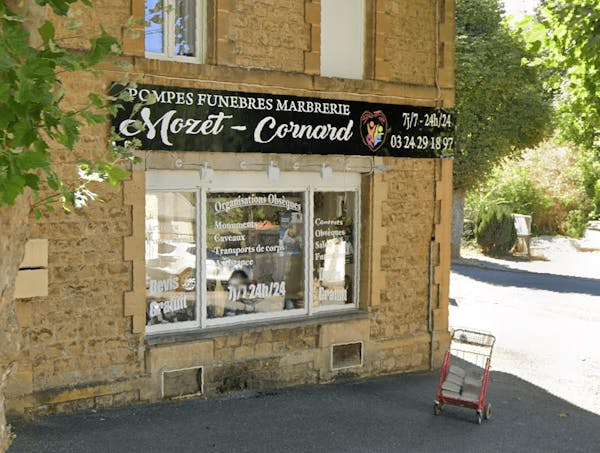 Photographie de la Pompes Funèbres Mozet Cornard de Sedan