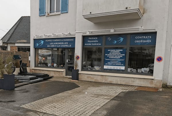 Photographie de la Pompes Funèbres Marbrerie Les Hirondelles de Crécy-la-Chapelle