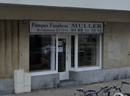 Photographie de la Pompes Funèbres Muller de Strasbourg