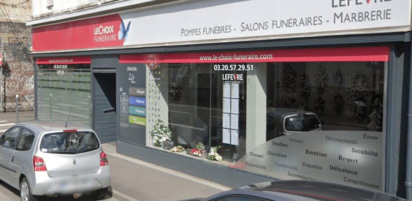 Photographie de la Pompes Funèbres Lefèvre de Loos