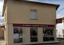 Devanture de Pompes Funèbres Roblot