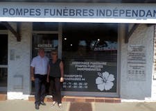 Devanture de Pompes Funèbres Indépendantes