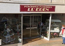 Devanture de Pompes Funèbres l'Eden