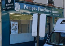 Devanture de Pompes Funèbres Simon