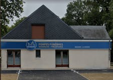 Devanture de Pompes funèbres et Marbrerie Rocher