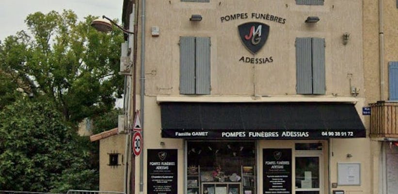 Photographie de la Pompes Funèbres Adessias de L'Isle-sur-la-Sorgue