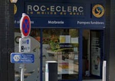 Devanture de Pompes Funèbres Roc-Eclerc