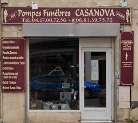 Photographie de la Pompes Funèbres Casanova de la ville de Florensac