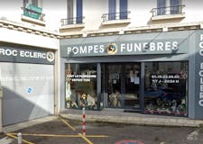 Devanture de Pompes Funèbres Roc-Eclerc