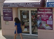 Devanture de Pompes funèbres LAGANIER