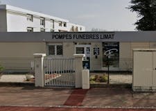 Devanture de Pompes Funèbres Limat