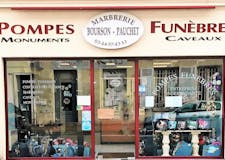 Devanture de Pompes Funèbres Bourson Pauchet