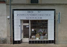 Devanture de Pompes Funèbres Chalumeau