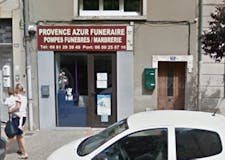 Devanture de Provence Azur Funéraire