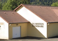 Devanture de Pompes Funèbres Marbrerie d'Avanne