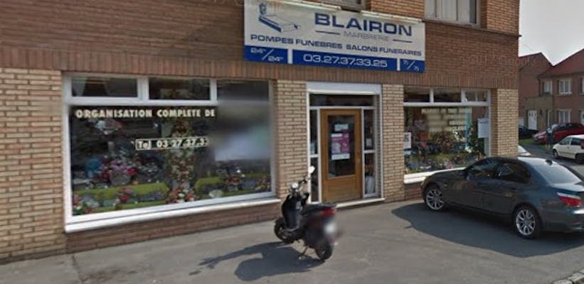 Photographie BLAIRON Marbrerie Pompes Funèbres de Solesmes