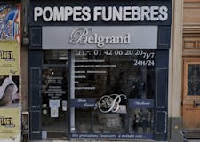 Devanture de Pompes Funèbres Belgrand