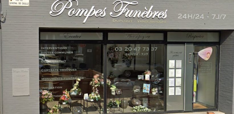 photographie Pompes Funèbres Duplouy-Vanderhaeghe de Mons-en-Baroeul