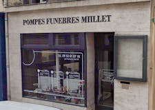 Devanture de Pompes Funèbres Millet